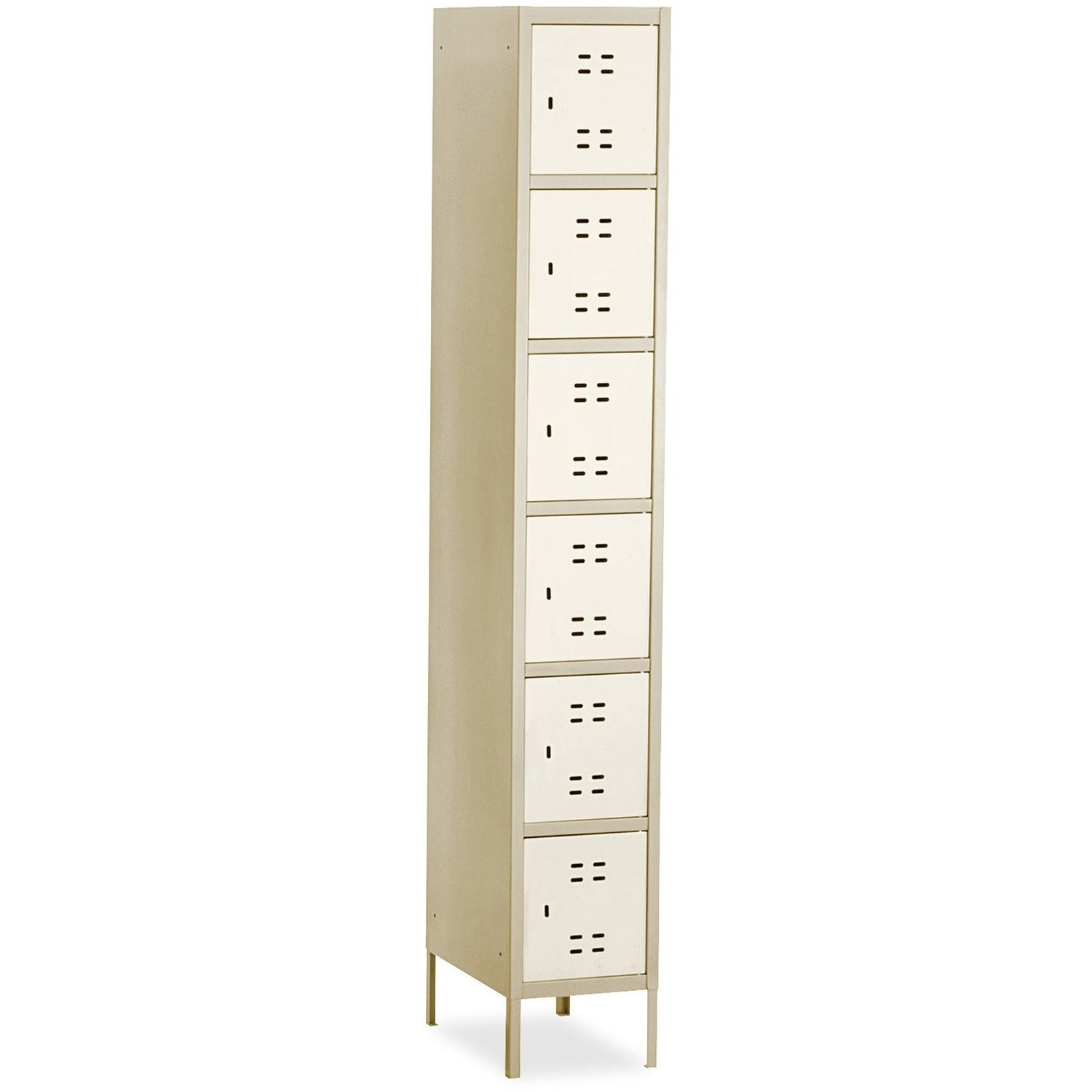 Box Locker, 12w x 18d x 78h, Two-Tone Tan