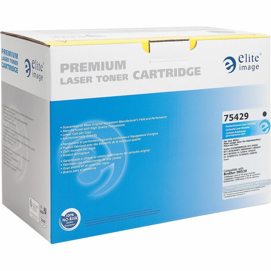 Elite Image Remanufactured Drum Cartridge Alternative For Brother DR520 - Laser Print Technology - 25000 - 1 Each - 