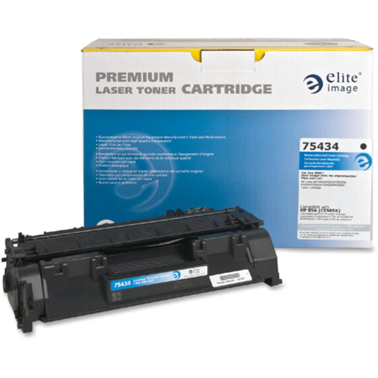 Elite Image Remanufactured Laser Toner Cartridge - Alternative for HP 05A (CE505A) - Black - 1 Each - 2300 Pages - 