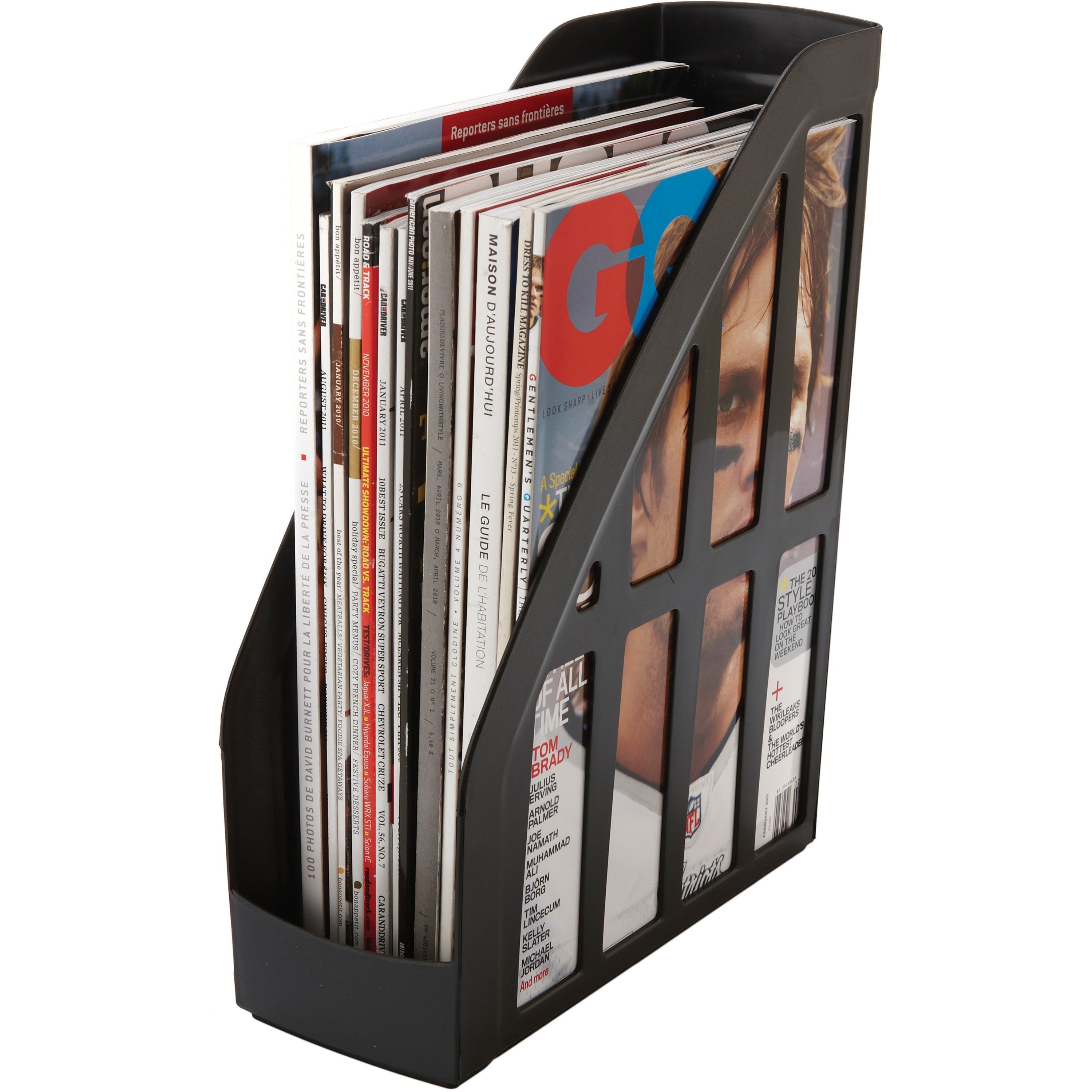 storex-value-line-recycled-magazine-file-black-plastic-1-each_stx70167u06c - 2