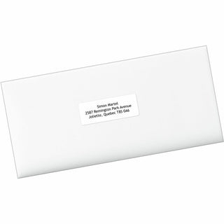 Avery EcoFriendly Address Labels - Permanent Adhesive - Rectangle - Laser, Inkjet - White - Paper - 30 / Sheet - 50 Total Sheets - 1500 Total Label(s) - 5 / Carton