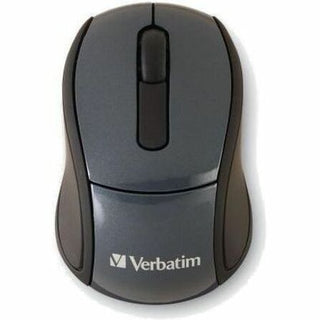 Verbatim Wireless Mini Travel Optical Mouse - Graphite - Radio Frequency - USB - 1600 dpi - Scroll Wheel
