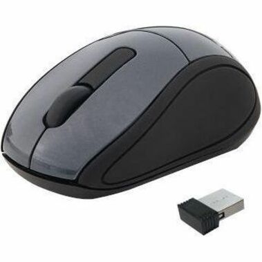 Verbatim Wireless Mini Travel Optical Mouse - Graphite - Radio Frequency - USB - 1600 dpi - Scroll Wheel