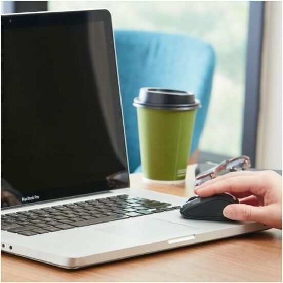 Verbatim Wireless Mini Travel Optical Mouse - Graphite - Radio Frequency - USB - 1600 dpi - Scroll Wheel