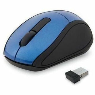 Verbatim Wireless Mini Travel Optical Mouse - Blue - Radio Frequency - USB - 1600 dpi - Scroll Wheel