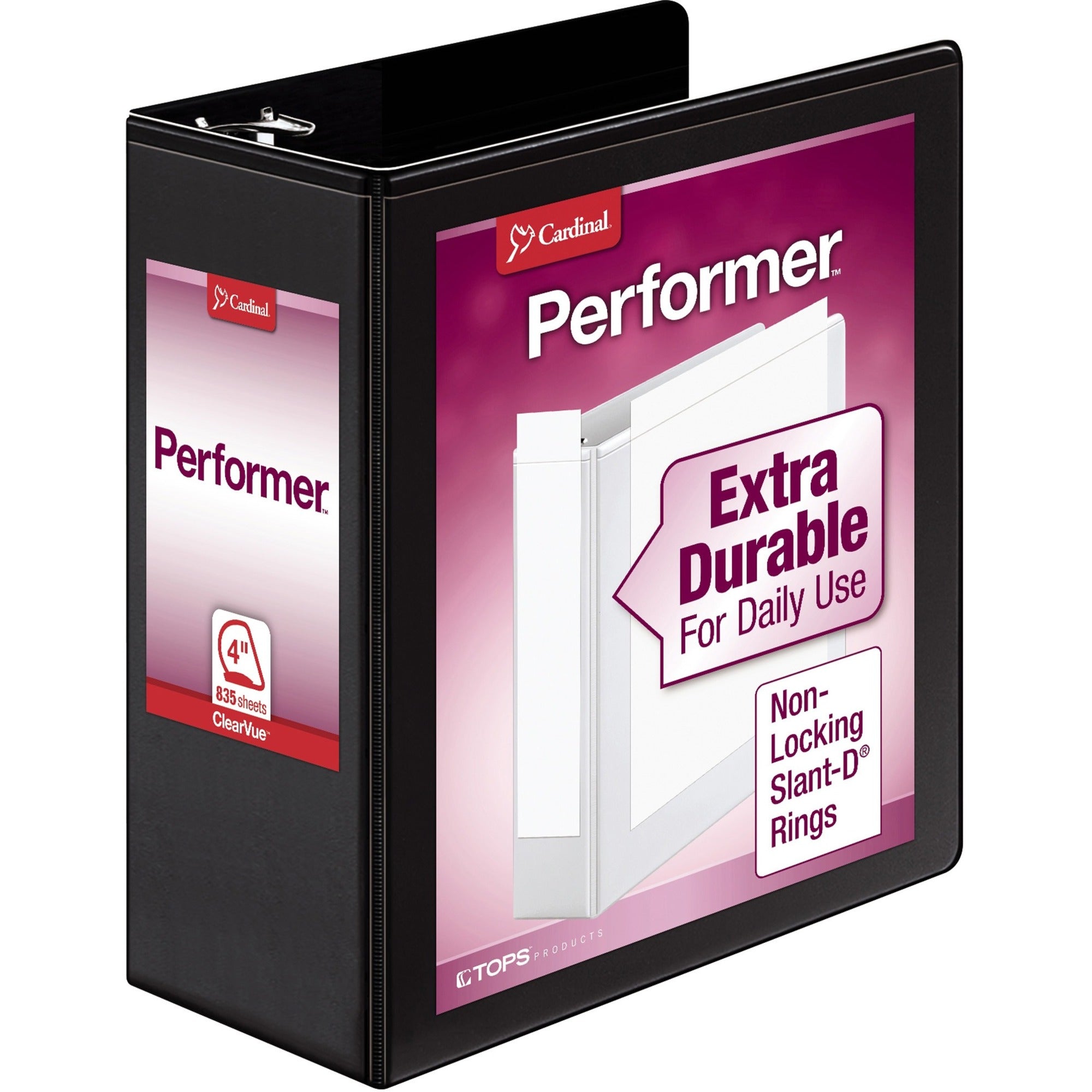 Cardinal XtraValue ClearVue Slant-D Ring Binder, Sold as 1 Each