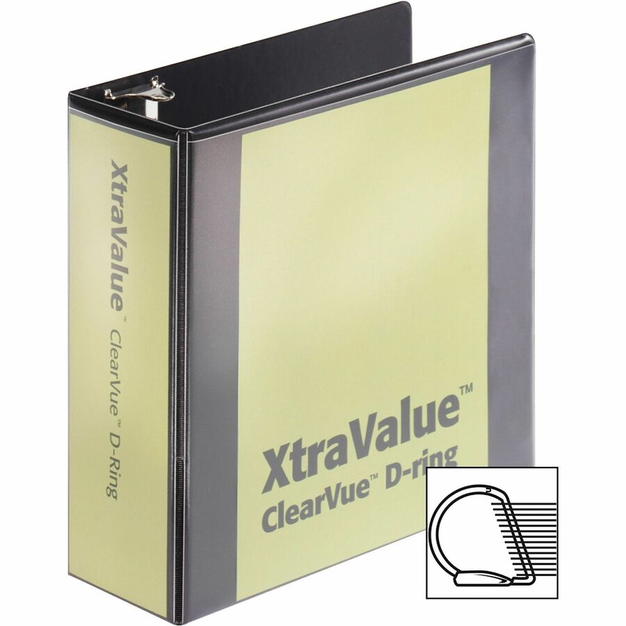 Cardinal XtraValue ClearVue Slant-D Ring Binder, Sold as 1 Each - 6