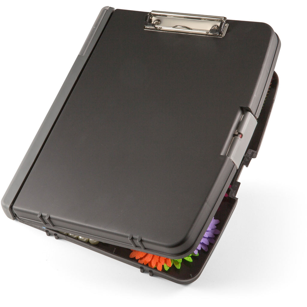 officemate-triple-file-clipboard-storage-box-8-1-2-x-11-spring-clip-black-1-each_oic83610 - 3