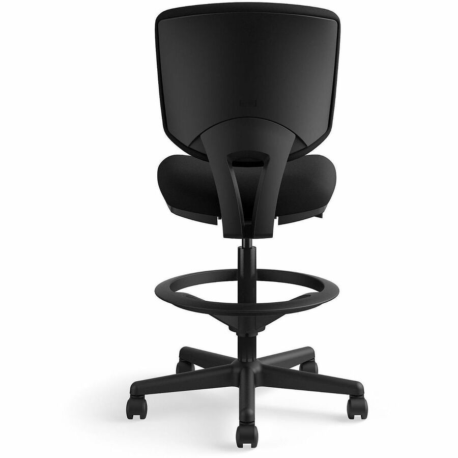 Volt Series Adjustable Task Stool, Supports Up to 275 lb, 22.88" to 32.38" Seat Height, Black