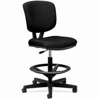 Volt Series Adjustable Task Stool, Supports Up to 275 lb, 22.88" to 32.38" Seat Height, Black
