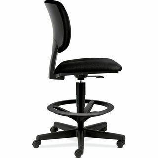 Volt Series Adjustable Task Stool, Supports Up to 275 lb, 22.88" to 32.38" Seat Height, Black