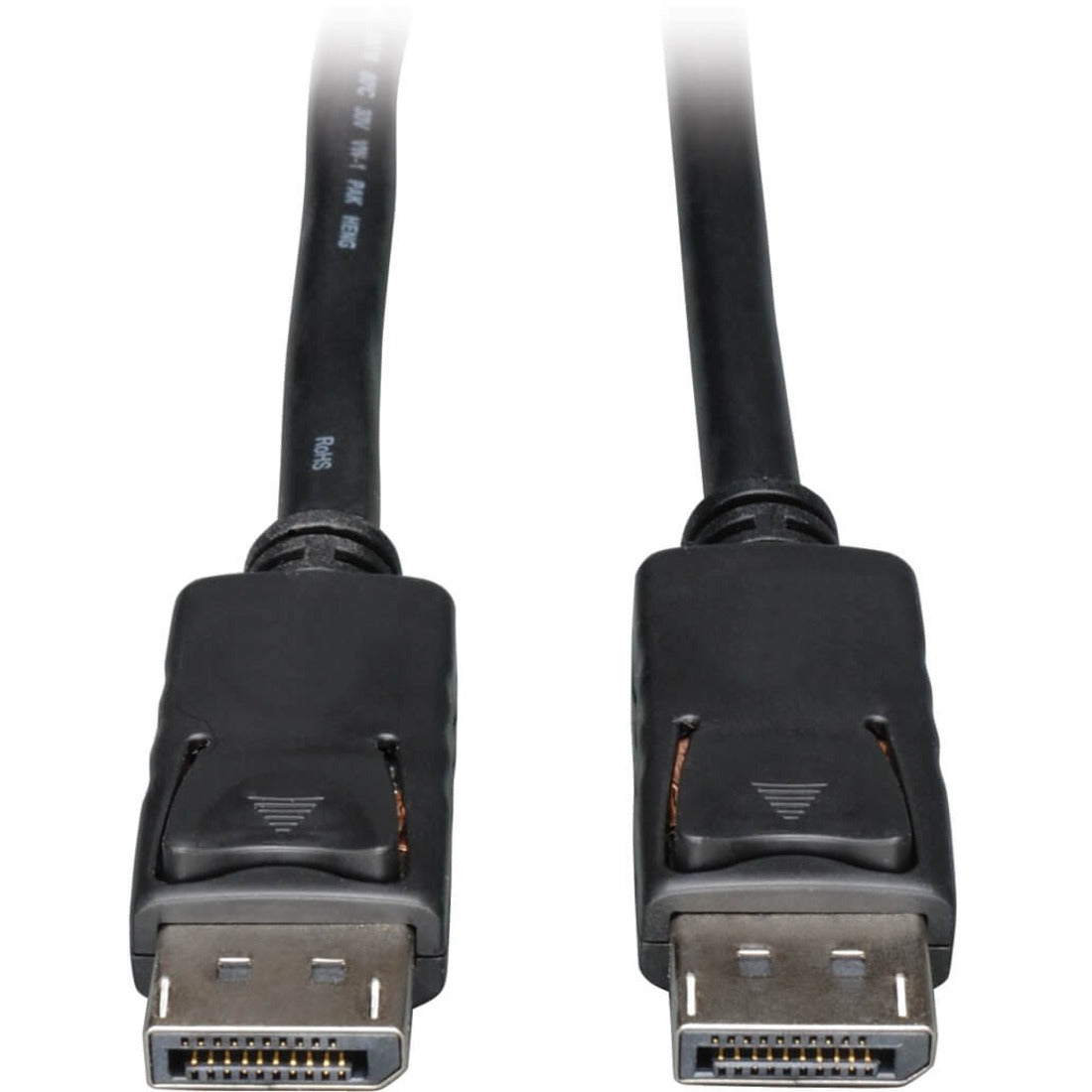DisplayPort Cable with Latches, 3 ft, Black