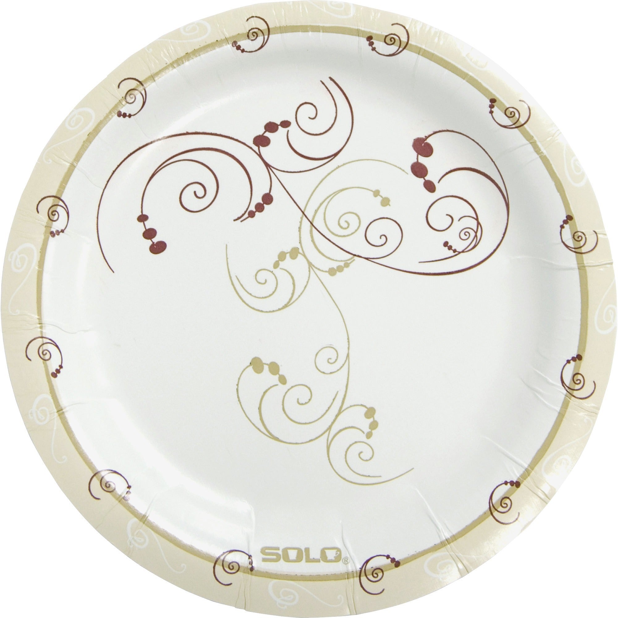 Symphony Paper Dinnerware, ProPlanet Seal, Mediumweight Plate, 6" dia, Tan, 125/Pack, 8 Packs/Carton