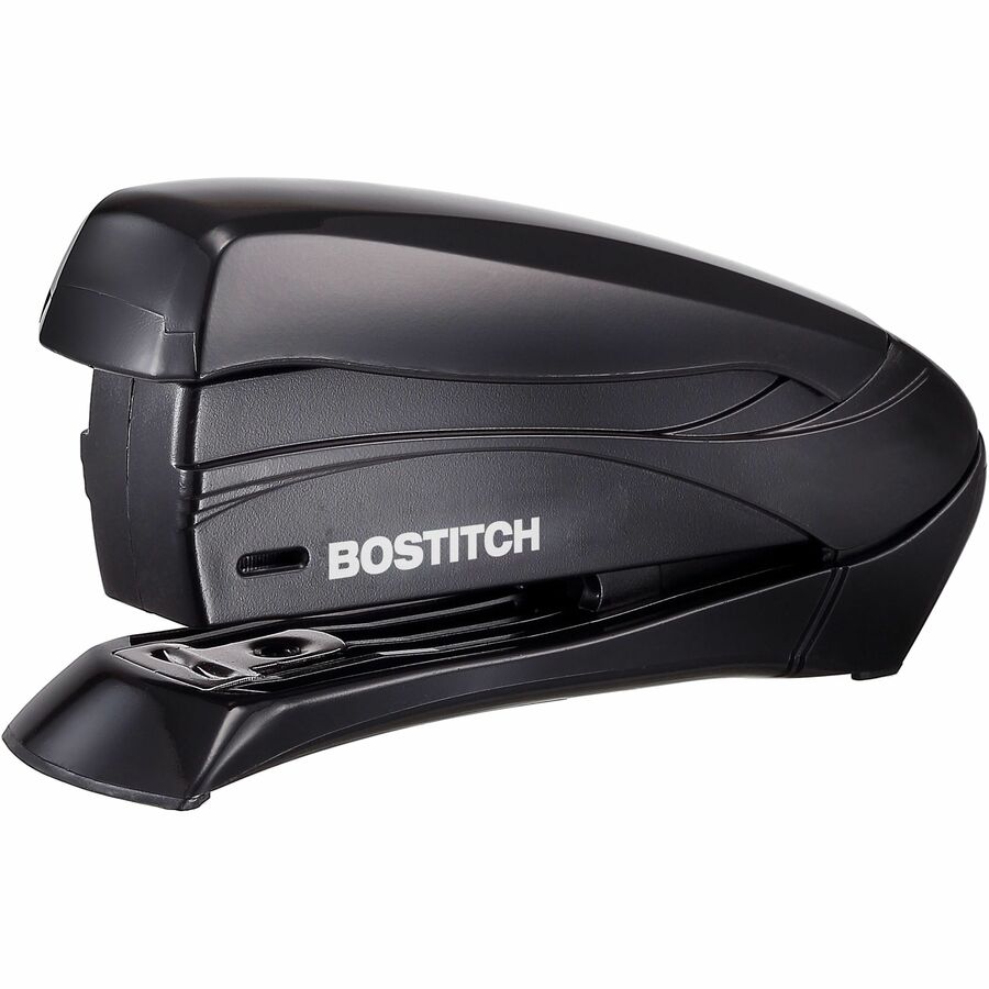 Bostitch Inspire 15 Spring-Powered Compact Stapler - 15 Sheets Capacity - 105 Staple Capacity - Half Strip - 1/4" , 26/6mm Staple Size - 1 Each - Assorted