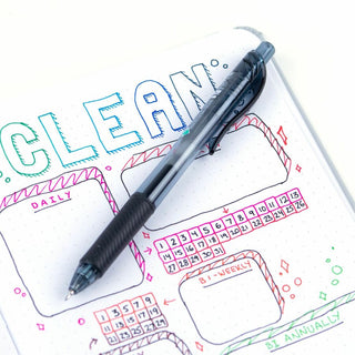 EnerGel-X Gel Pen, Retractable, Fine 0.5 mm Needle Tip, Black Ink, Clear/Black Barrel, Dozen