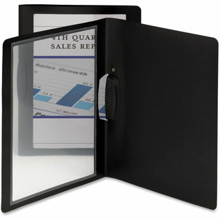 smead-frame-view-poly-report-covers-with-swing-clip-letter-8-1-2-x-11-sheet-size-30-sheet-capacity-polypropylene-black-5-pack_smd86043 - 1