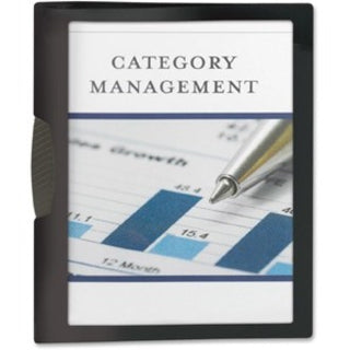 Smead Frame View Poly Report Covers with Swing Clip - Letter - 8 1/2" x 11" Sheet Size - 30 Sheet Capacity - Polypropylene - Black - 5 / Pack