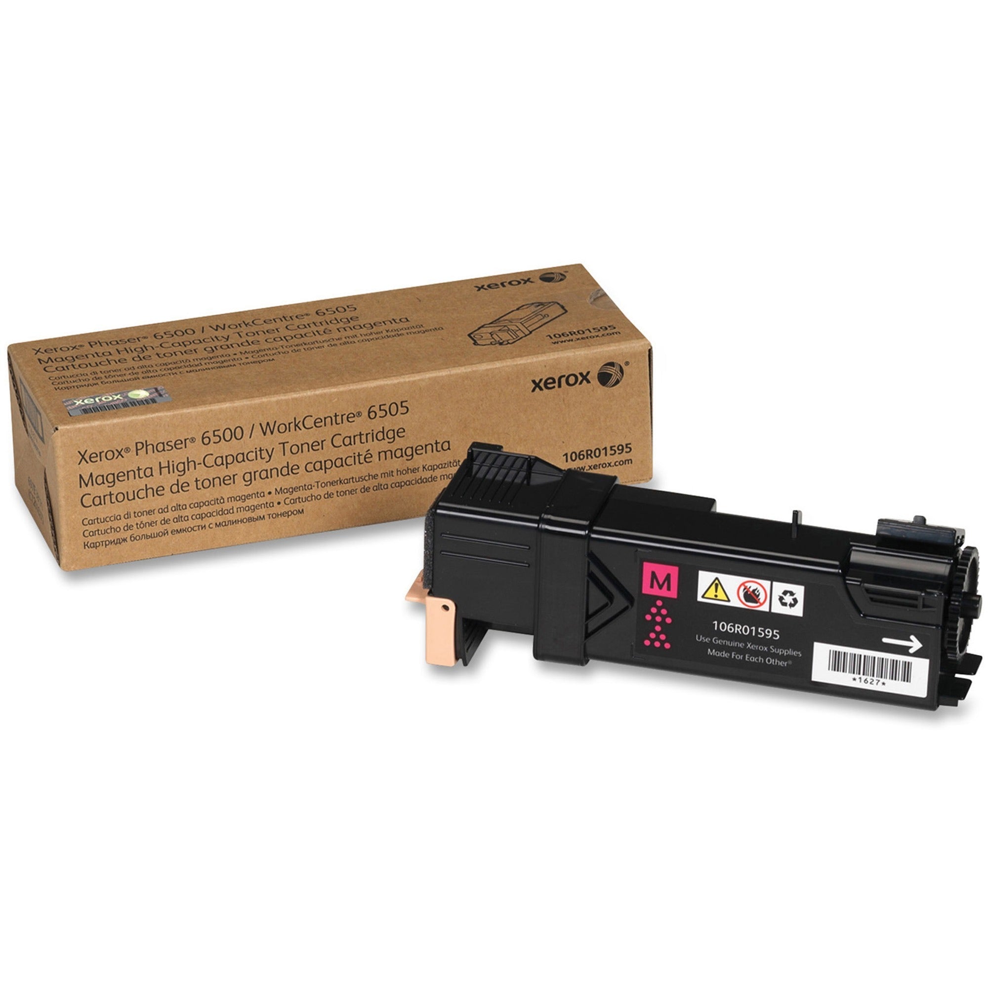 106R01595 High-Yield Toner, 2,500 Page-Yield, Magenta