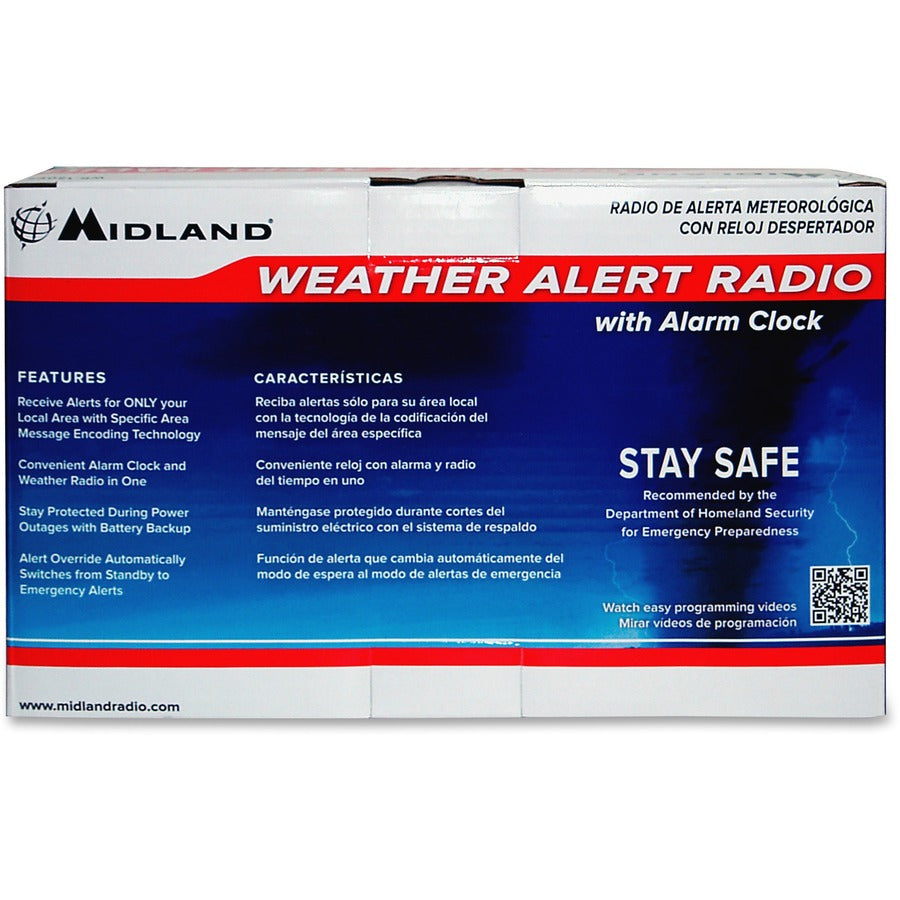 WR120 Emergency Weather Alert Radio, White