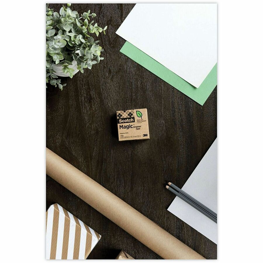Magic Greener Tape, 1" Core, 0.75" x 75 ft, Clear, 16/Pack