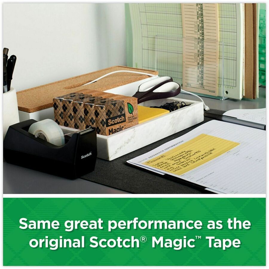 Magic Greener Tape, 1" Core, 0.75" x 75 ft, Clear, 16/Pack