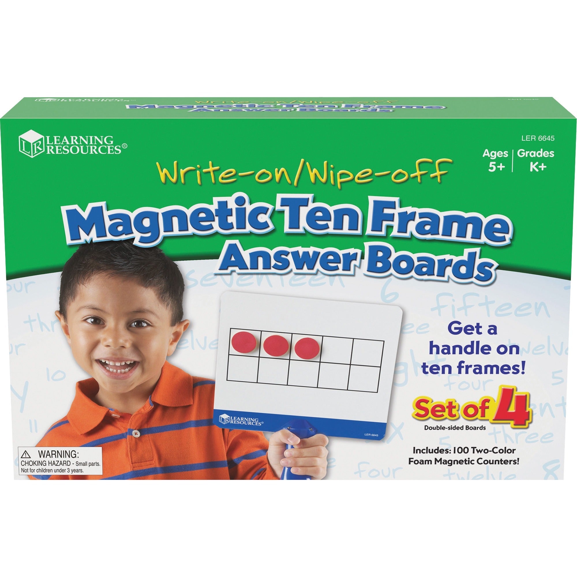 learning-resources-magnetic-10-frame-answer-boards-theme-subject-learning-skill-learning-mathematics-counting-operation-4-7-year-red-yellow_lrnler6645 - 1