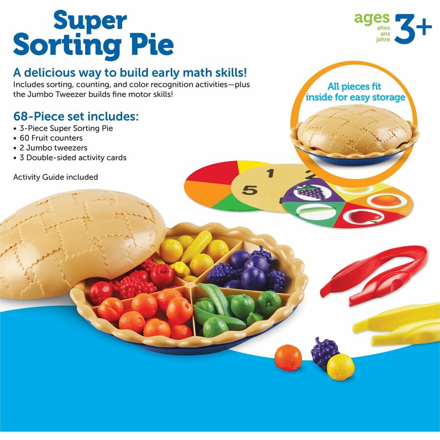 Learning Resources Super Sorting Pie - Skill Learning: Sorting, Motor Skills - 3-6 Year
