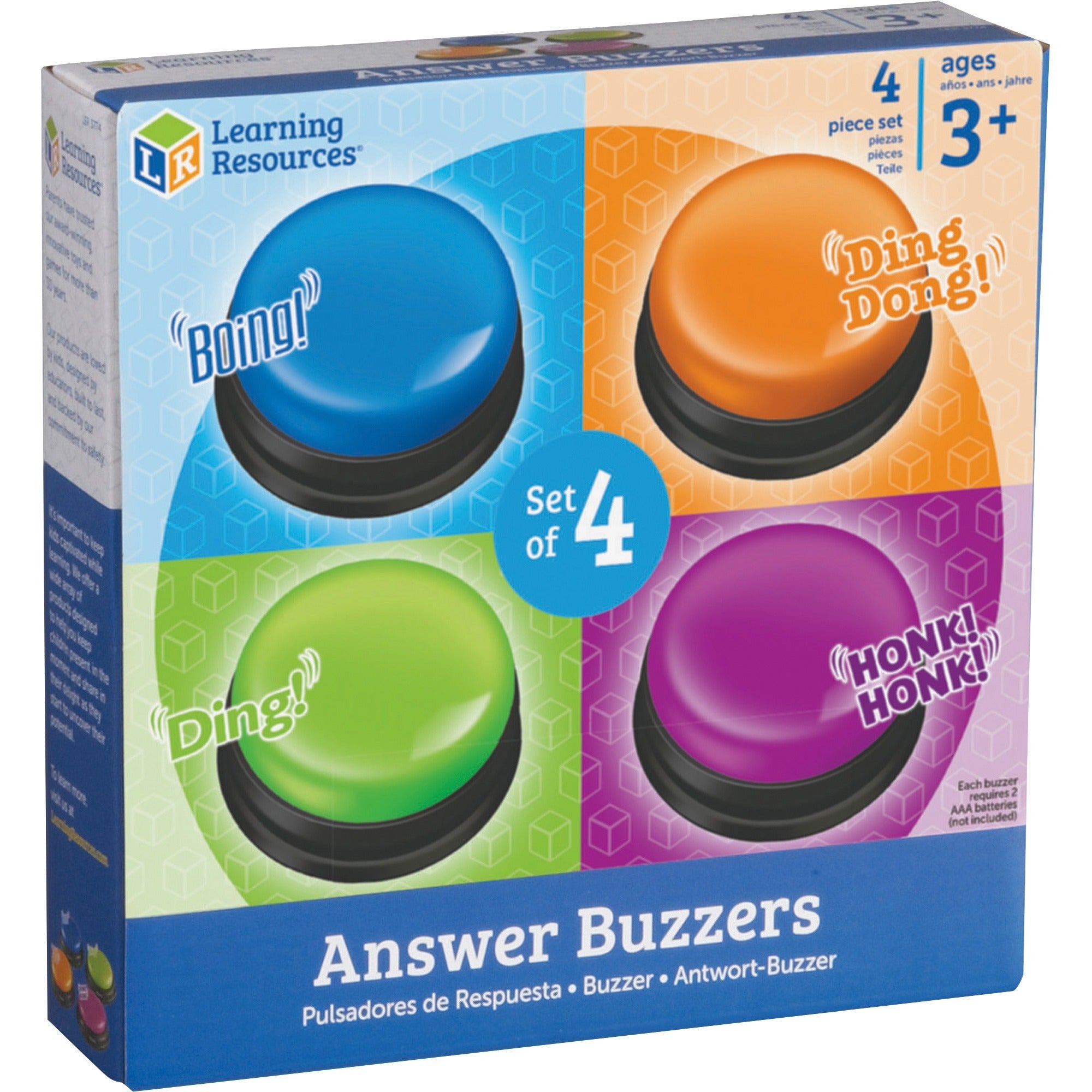 Learning Resources Answer Buzzers Set - Theme/Subject: Learning - Skill Learning: Game - 3+ - 4 / Pack - 