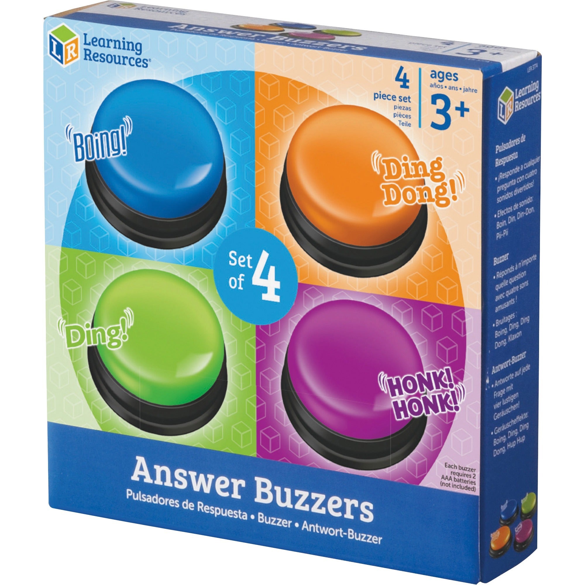 Learning Resources Answer Buzzers Set - Theme/Subject: Learning - Skill Learning: Game - 3+ - 4 / Pack - 