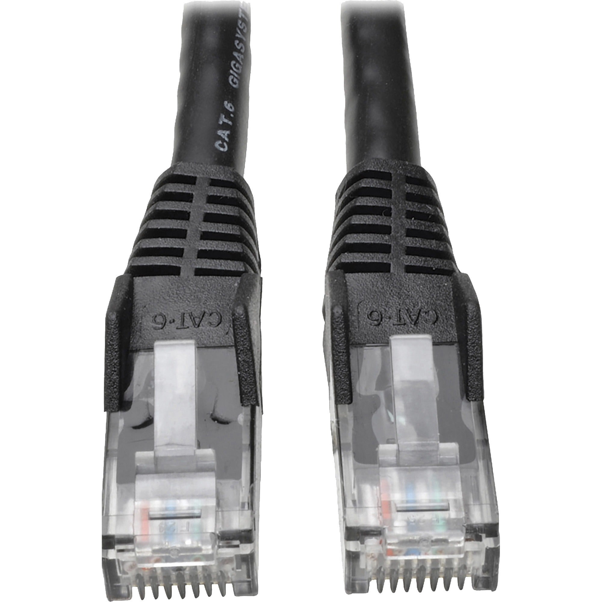 tripp-lite-by-eaton-cat6-gigabit-snagless-molded-utp-ethernet-cable-rj45-m-m-poe-black-50-ft-1524-m-for-network-device-50ft-1-x-rj-45-male-network-1-x-rj-45-male-network-black_trpn201050bk - 1