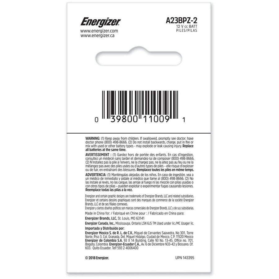 energizer-a23-batteries-2-pack-for-multipurpose-12-v-dc-alkaline-manganese-dioxide-2-pack_evea23bpz2 - 2