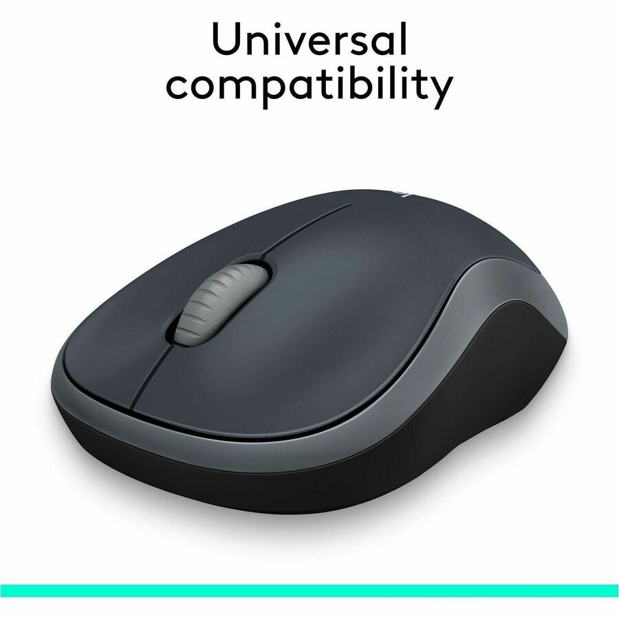 M185 Wireless Mouse, 2.4 GHz Frequency/30 ft Wireless Range, Left/Right Hand Use, Black