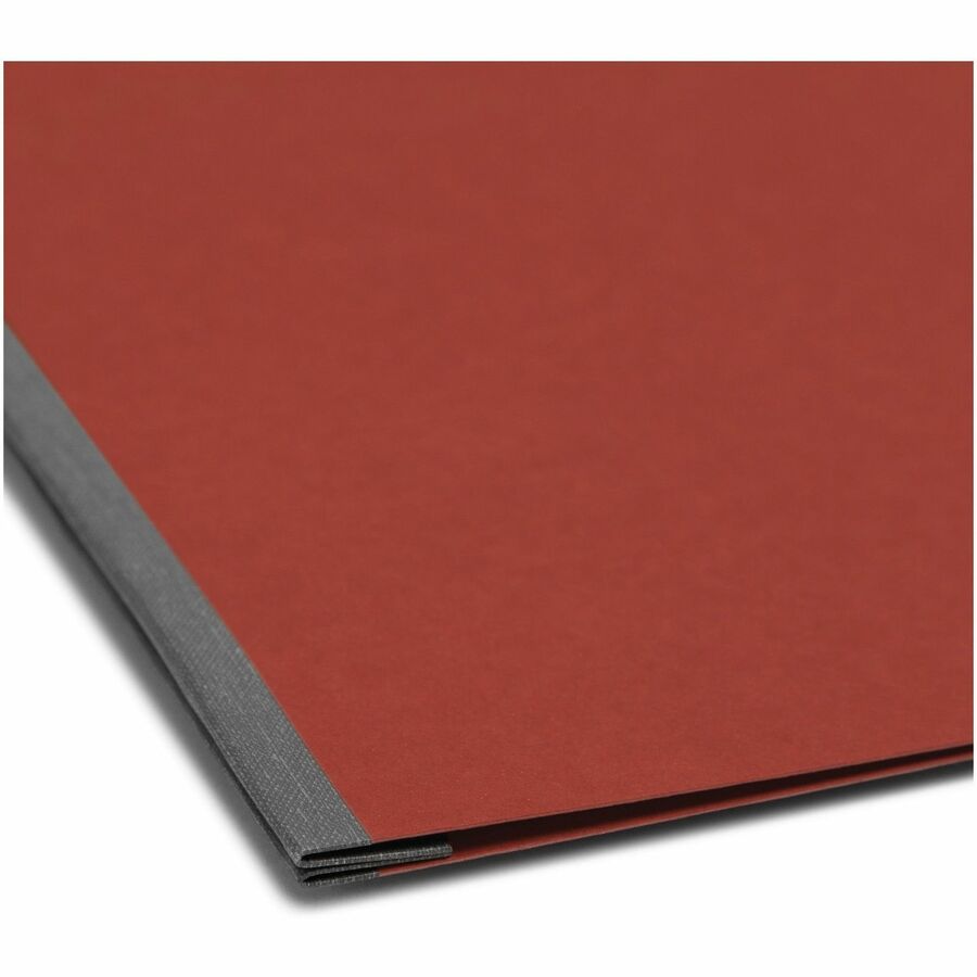 Smead Letter Recycled Report Cover - 2" Folder Capacity - 8 1/2" x 11" - 250 Sheet Capacity - 2" Expansion - 1 Fastener(s) - Pressboard - Red - 100% Paper Recycled - 1 Each
