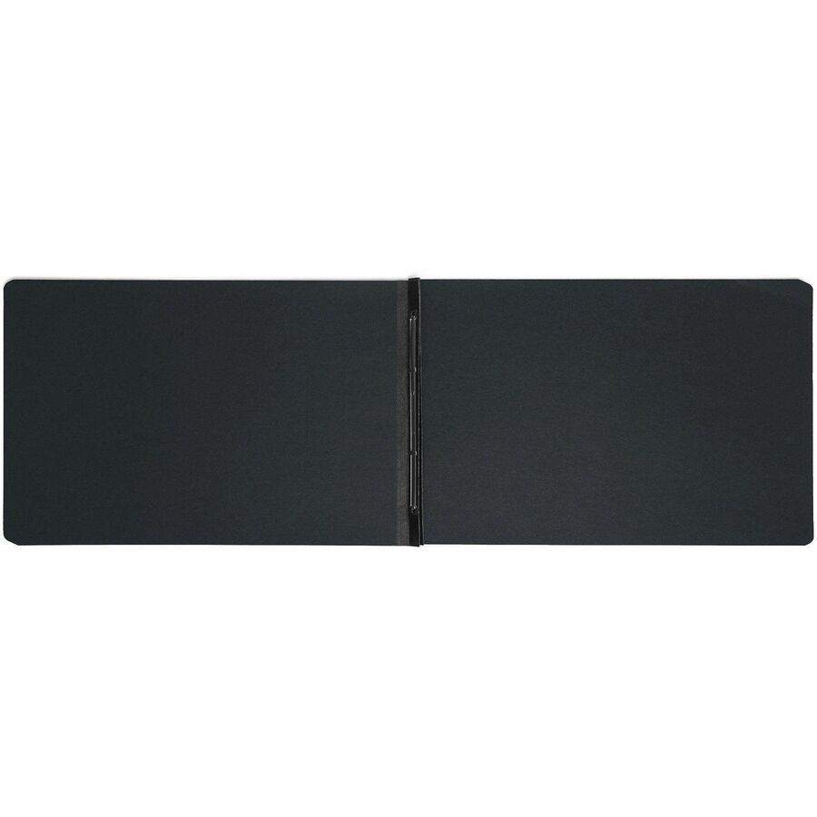 Prong Fastener Pressboard Report Cover, Two-Piece Prong Fastener, 3" Capacity, 11 x 17, Black/Black