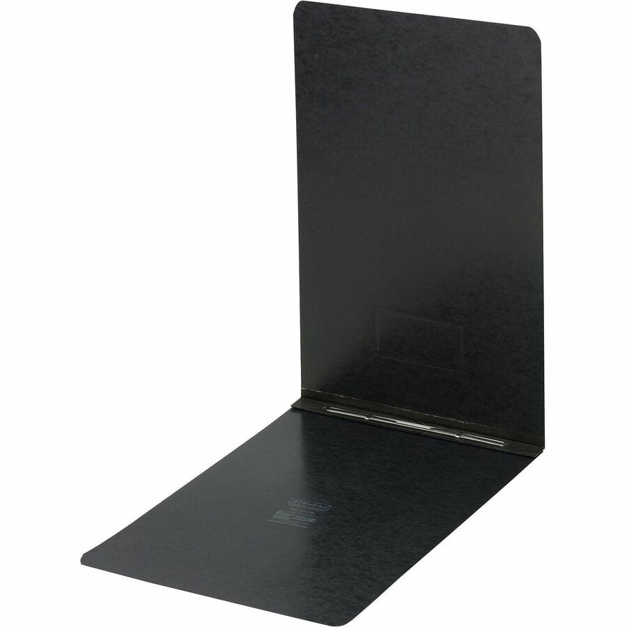 Prong Fastener Pressboard Report Cover, Two-Piece Prong Fastener, 3" Capacity, 11 x 17, Black/Black