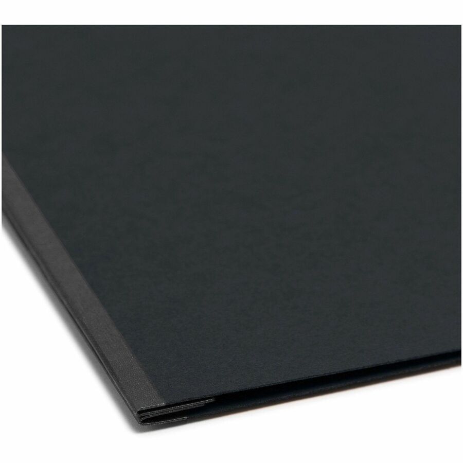 Prong Fastener Pressboard Report Cover, Two-Piece Prong Fastener, 3" Capacity, 11 x 17, Black/Black