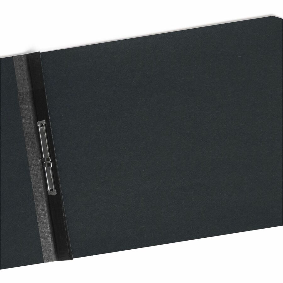 Prong Fastener Premium Pressboard Report Cover, Two-Piece Prong Fastener, 2" Capacity, 8.5 x 11, Black/Black