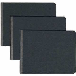 Prong Fastener Premium Pressboard Report Cover, Two-Piece Prong Fastener, 2" Capacity, 8.5 x 11, Black/Black