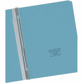 Prong Fastener Premium Pressboard Report Cover, Two-Piece Prong Fastener, 3" Capacity, 8.5 x 11, Blue/Blue