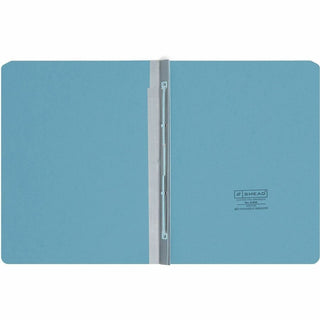 Prong Fastener Premium Pressboard Report Cover, Two-Piece Prong Fastener, 3" Capacity, 8.5 x 11, Blue/Blue