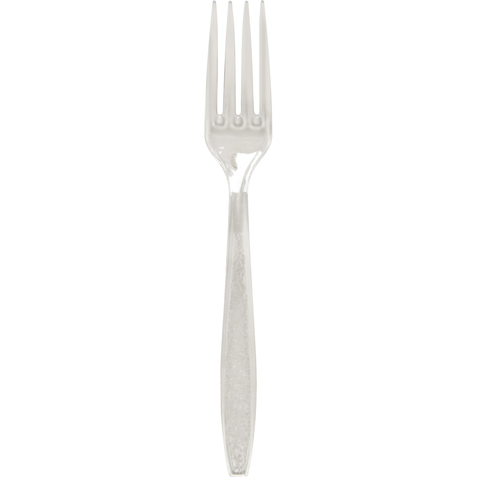 Solo Extra Heavyweight Cutlery - 1 Piece(s) - 1000/Carton - Fork - 1 x Fork - Textured - Clear