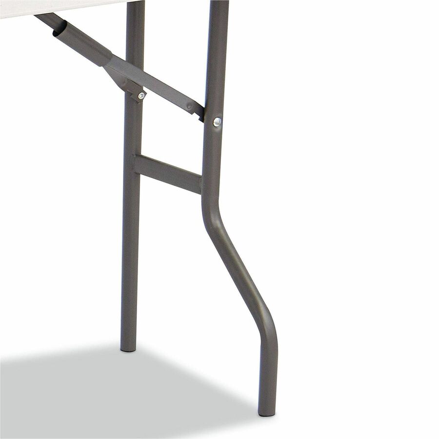 IndestrucTable Classic Folding Table, Rectangular, 60" x 18" x 29", Platinum
