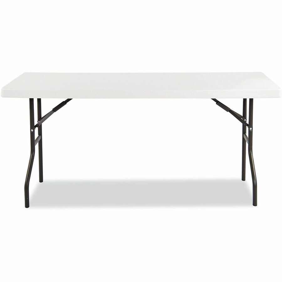 IndestrucTable Classic Folding Table, Rectangular, 60" x 18" x 29", Platinum
