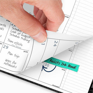 Contemporary Monthly Planner, Premium Paper, 11 x 9, Graphite Cover, 12-Month (Jan to Dec): 2024