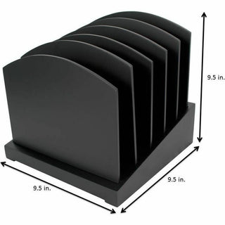 Victor 8601-5 Midnight Black Incline File - Desktop - Black - Wood - 1Each