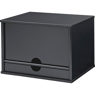 Midnight Black Collection Desktop Organizer, 5 Compartments, MDF, 13.3 x 10.5 x 9.4, Black, Ships in 1-3 Business Days