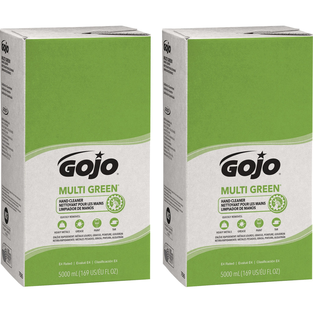 Gojo Pro TDX 5000 Refill Multi Green Hand Cleaner - Citrus ScentFor - 1.3 gal (5 L) - Soil Remover, Dirt Remover - Hand - Green - Non-abrasive - 2 / Carton