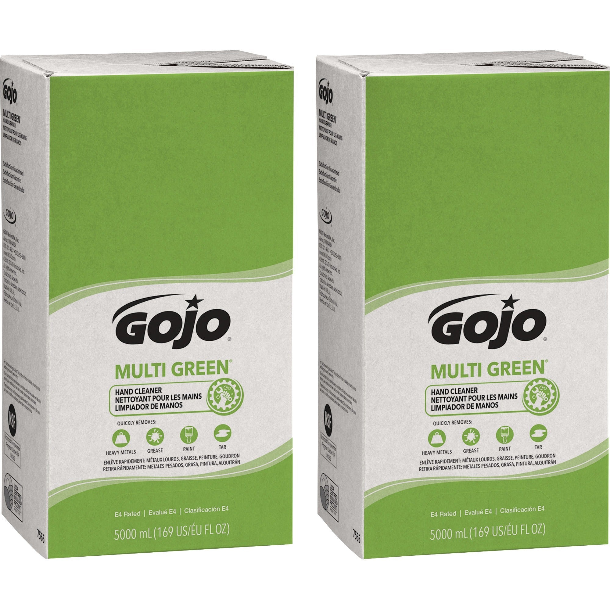 Gojo Pro TDX 5000 Refill Multi Green Hand Cleaner - Citrus ScentFor - 1.3 gal (5 L) - Soil Remover, Dirt Remover - Hand - Green - Non-abrasive - 2 / Carton