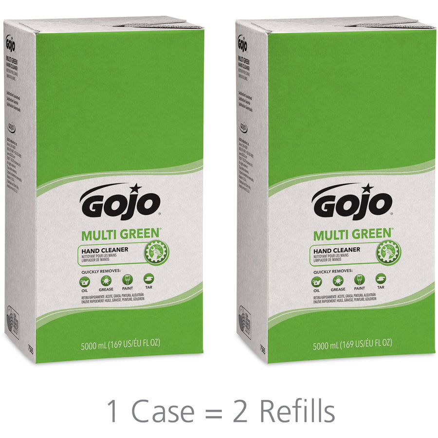 gojo-pro-tdx-5000-refill-multi-green-hand-cleaner-citrus-scentfor-13-gal-5-l-soil-remover-dirt-remover-hand-green-non-abrasive-2-carton_goj756502 - 4