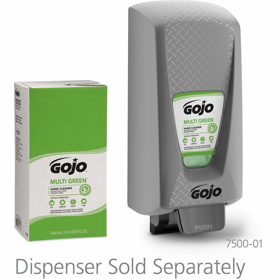 Gojo Pro TDX 5000 Refill Multi Green Hand Cleaner - Citrus ScentFor - 1.3 gal (5 L) - Soil Remover, Dirt Remover - Hand - Green - Non-abrasive - 2 / Carton